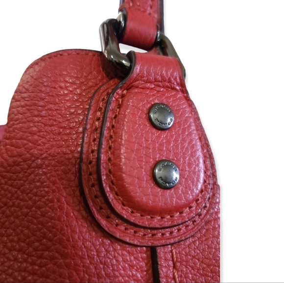 Coach Edie 31 Shoulder Bag Washed Red Leather Edie Turnlock Purse - Picture 12 of 12